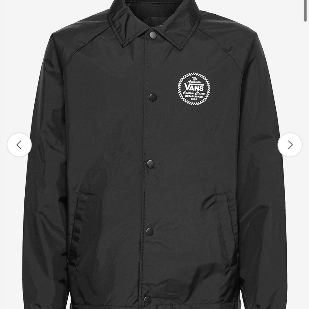 Vans Youth Torrey Black Windbreaker Jacket NWOT